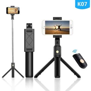 K07 3 In 1 Handheld Bluetooth Selfie Stick